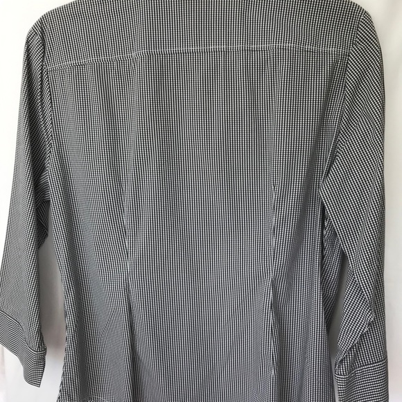 INC International Concepts Gingham Stretch Shirt - Picture 4 of 4